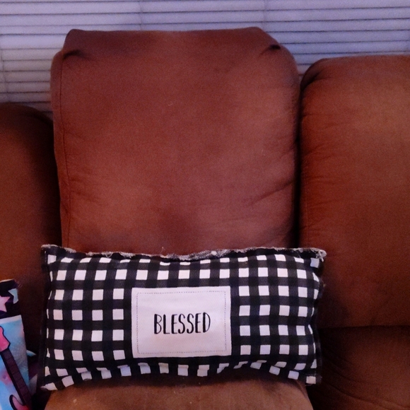 Other - Decorative "Blessed" Pillow